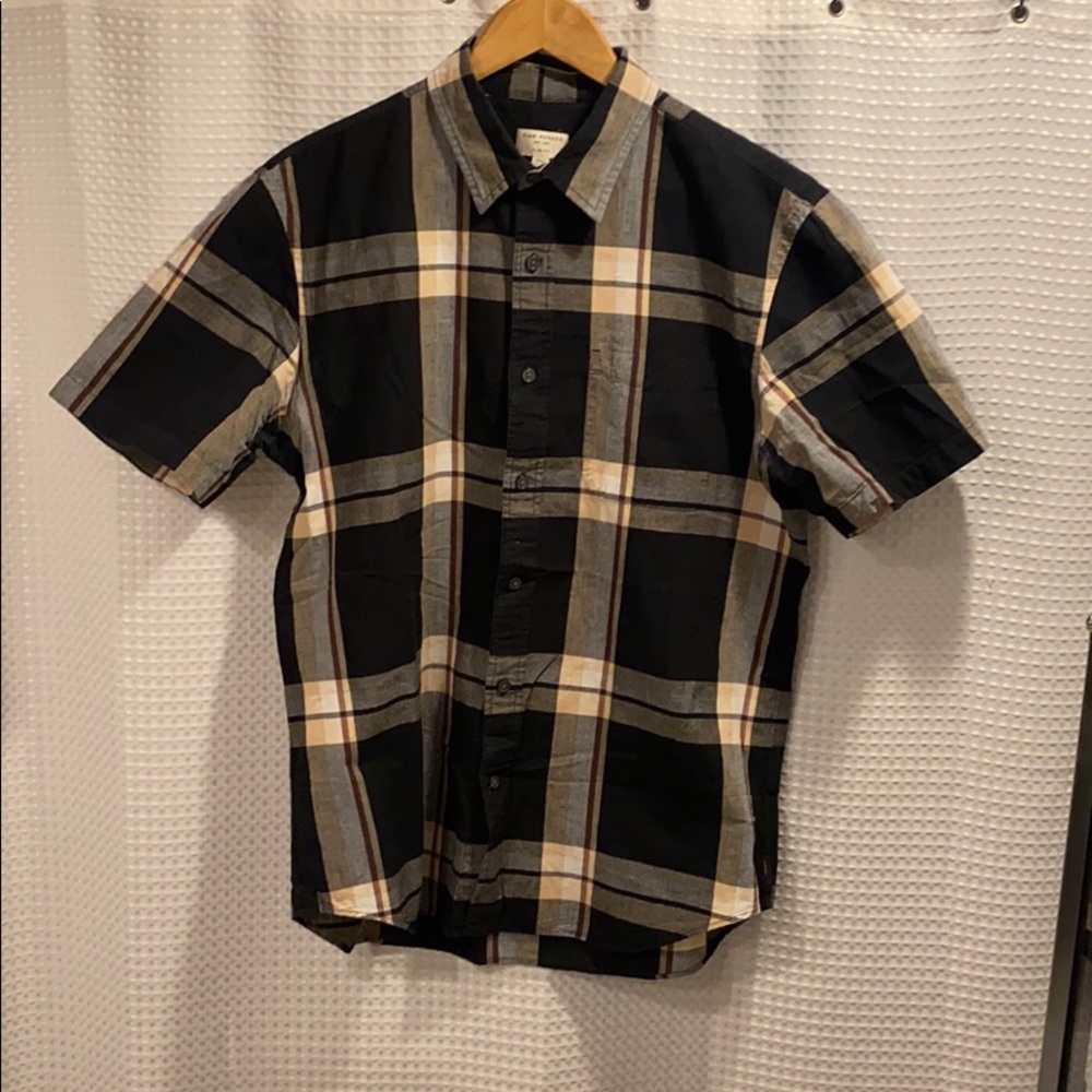 Club Monaco Mens Short Sleeve Shirt